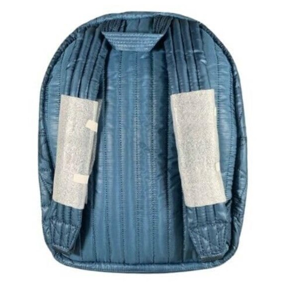 Campussophisticate Winnie Medium Quilted Backpack in Dark Chambray